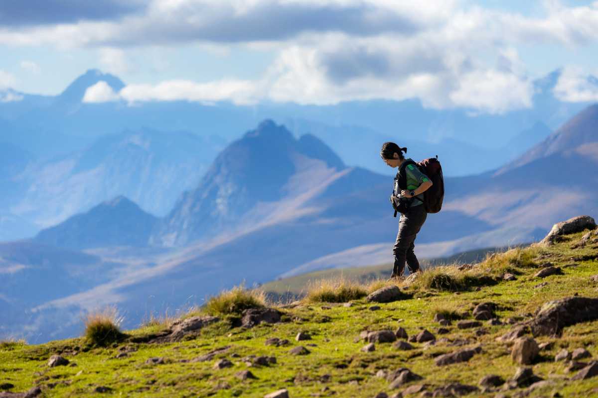 Panorama delle Dolomiti attorno a San Martino di Castrozza con sentieri di trekking